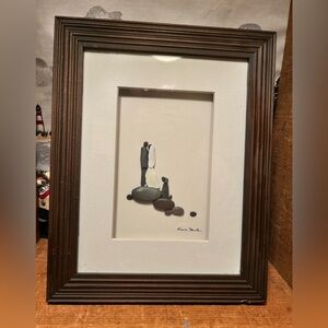 Sharon Nowlan Fine Artisan Bride and Groom Pebble Art